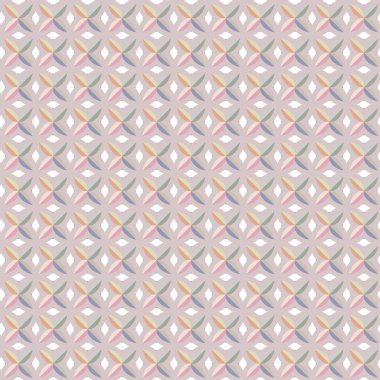 Geometrik şekilli kusursuz desen, vektör illüstrasyonu