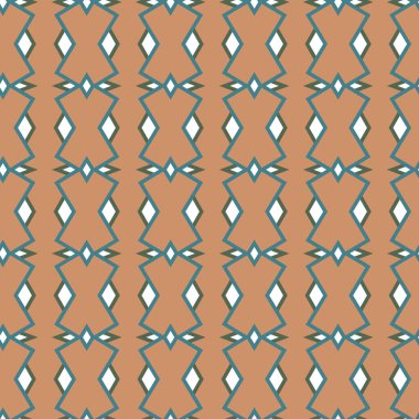 Geometrik şekilli kusursuz desen vektör çizimi