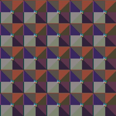 Geometrik şekilli kusursuz desen, vektör illüstrasyonu