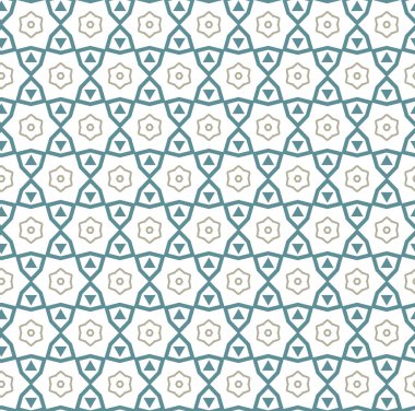Geometrik şekilli kusursuz desen, vektör illüstrasyonu