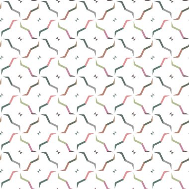 Geometrik şekilli kusursuz desen vektör çizimi