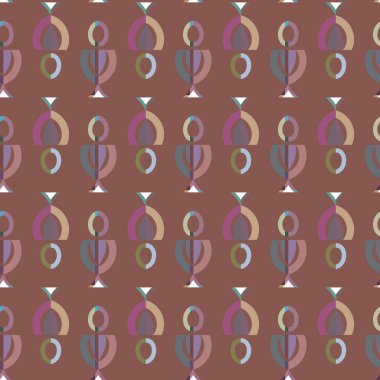 Geometrik şekilli kusursuz desen vektör çizimi