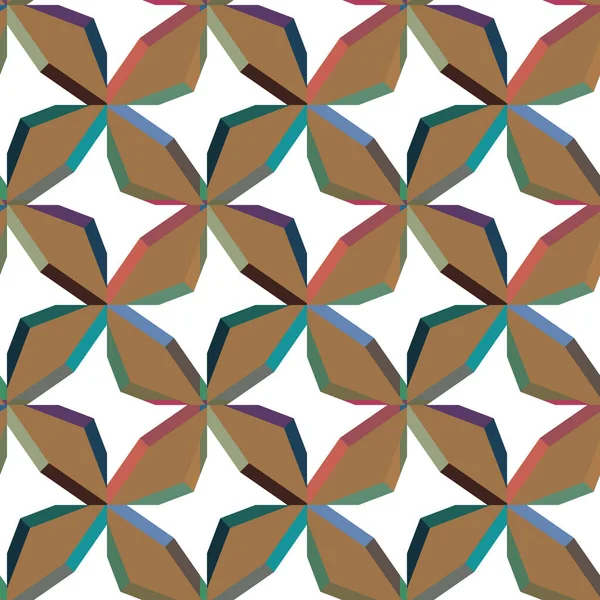 Naadloos Geometrisch Ornamentspatroon Abstracte Achtergrond — Stockvector