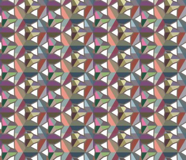 Geometrik şekilli kusursuz desen, vektör illüstrasyonu