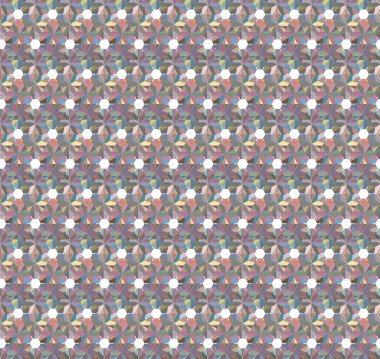 Geometrik şekilli kusursuz desen vektör çizimi