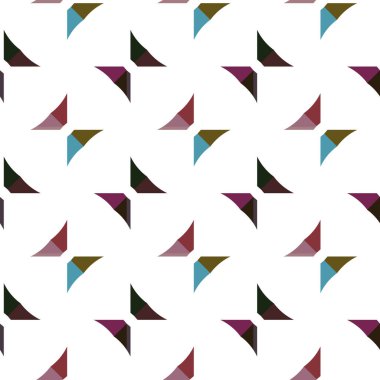Geometrik şekilli kusursuz desen vektör çizimi