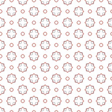Geometrik şekilli kusursuz desen, vektör illüstrasyonu