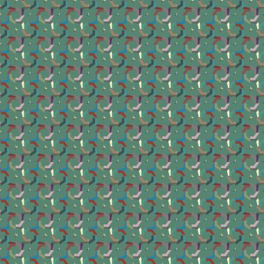 Geometrik şekilli kusursuz desen vektör çizimi