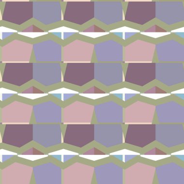 Geometrik şekilli kusursuz desen vektör çizimi