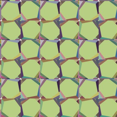 Geometrik şekilli kusursuz desen, vektör illüstrasyonu