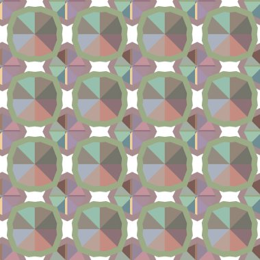 Geometrik şekilli kusursuz desen vektör çizimi