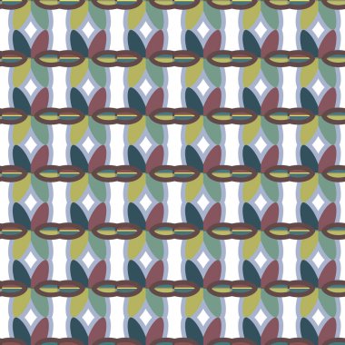 Geometrik şekilli kusursuz desen vektör çizimi