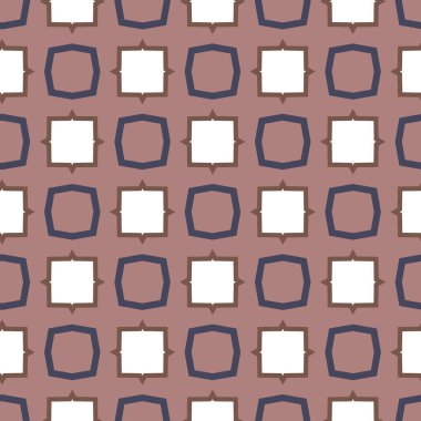 Geometrik şekilli kusursuz desen, vektör illüstrasyonu