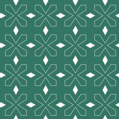 Geometrik şekilli kusursuz desen, vektör illüstrasyonu