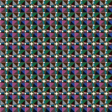 Geometrik şekilli kusursuz desen vektör çizimi