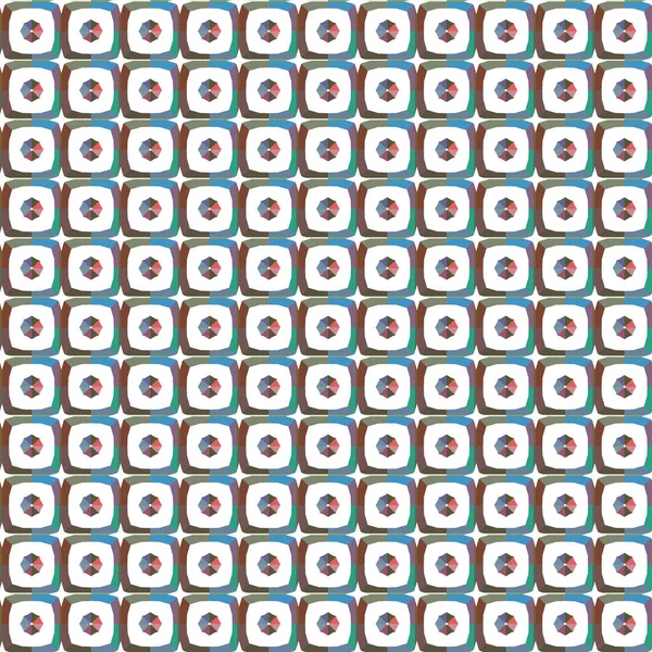 Modello Senza Soluzione Continuità Con Forme Geometriche Illustrazione Vettoriale — Vettoriale Stock