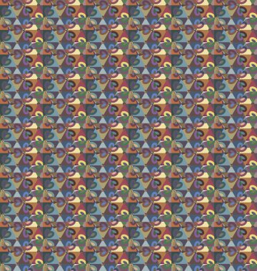 Geometrik şekilli kusursuz desen, vektör illüstrasyonu