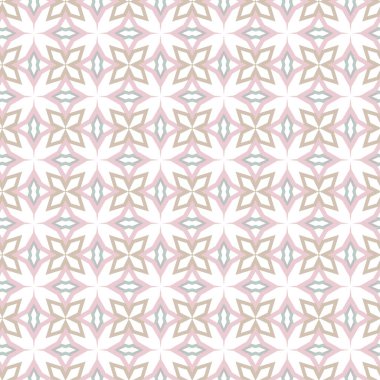 Geometrik şekilli kusursuz desen, vektör illüstrasyonu