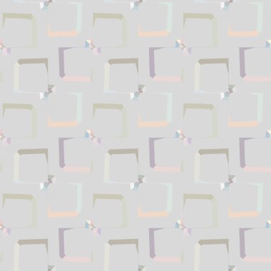 Geometrik şekilli kusursuz desen, vektör illüstrasyonu