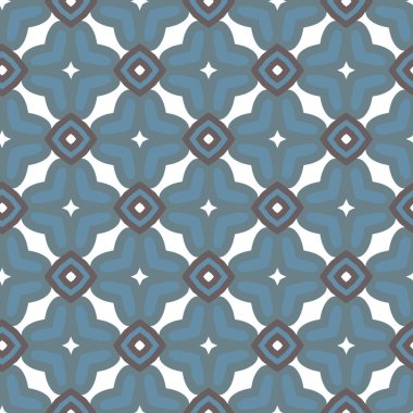 Geometrik şekilli kusursuz desen, vektör illüstrasyonu