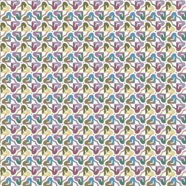 Geometrik şekilli kusursuz desen, vektör illüstrasyonu