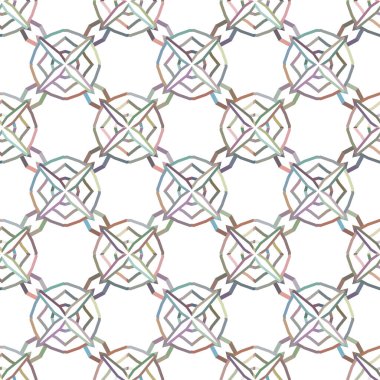 Geometrik şekilli kusursuz desen, vektör illüstrasyonu