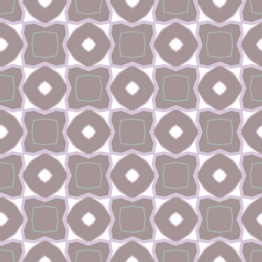 Geometrik şekilli kusursuz desen, vektör illüstrasyonu