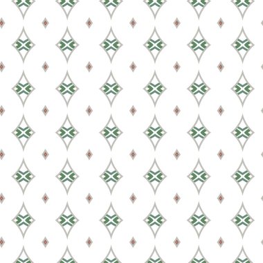 Geometrik şekilli kusursuz desen, vektör illüstrasyonu