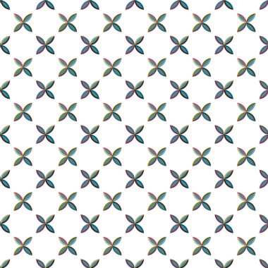 Geometrik şekilli kusursuz desen vektör çizimi