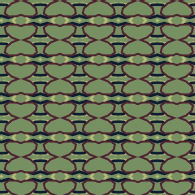 Geometrik şekilli kusursuz desen, vektör illüstrasyonu