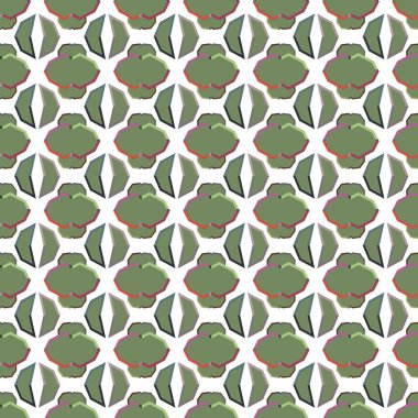 Geometrik şekilli kusursuz desen vektör çizimi