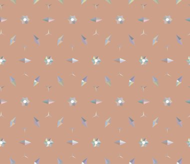 Geometrik şekilli kusursuz desen vektör çizimi