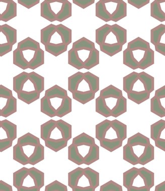 Geometrik şekilli kusursuz desen, vektör illüstrasyonu