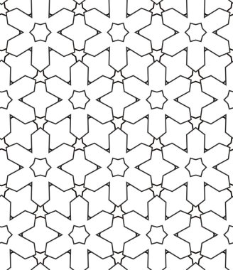 Geometrik şekilli kusursuz desen, vektör illüstrasyonu