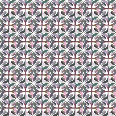 Geometrik şekilli kusursuz desen vektör çizimi