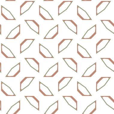 Geometrik şekilli kusursuz desen, vektör illüstrasyonu