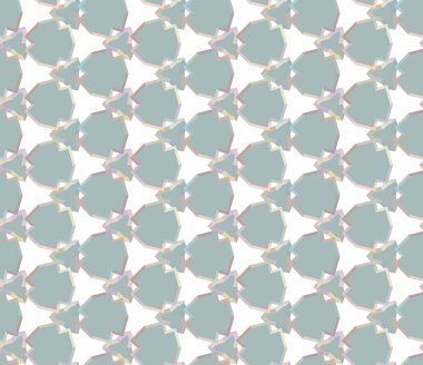 Geometrik şekilli kusursuz desen, vektör illüstrasyonu