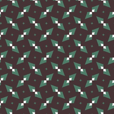 Geometrik şekilli kusursuz desen, vektör illüstrasyonu