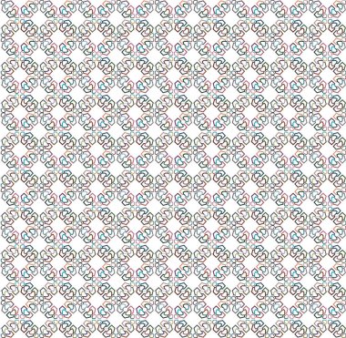 Geometrik şekilli kusursuz desen, vektör illüstrasyonu