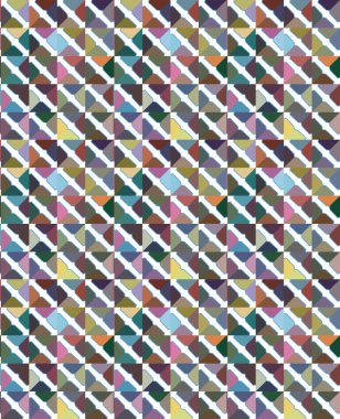 Geometrik şekilli kusursuz desen vektör çizimi