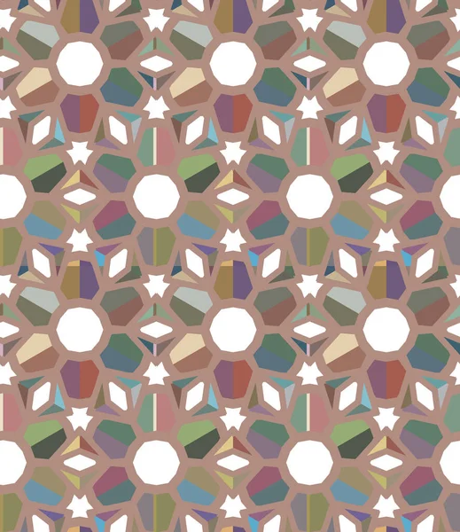 Patrón Ornamental Geométrico Sin Costuras Fondo Abstracto — Vector de stock