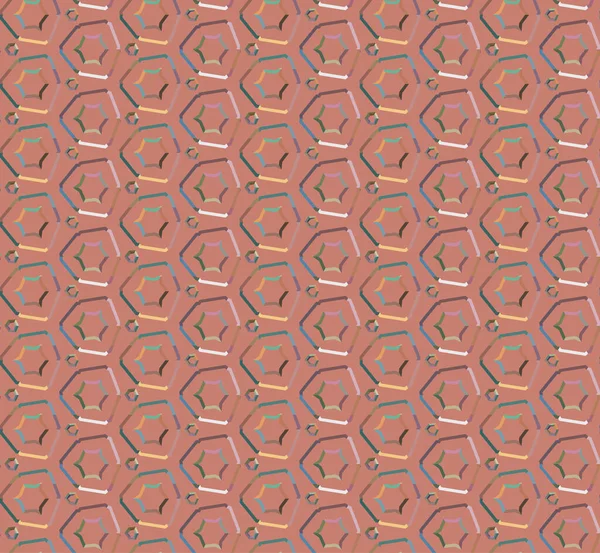 Patrón Ornamental Geométrico Sin Costuras Fondo Abstracto — Archivo Imágenes Vectoriales