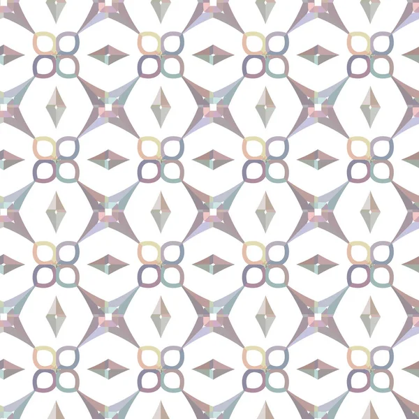 Geometrik şekilli kusursuz desen, vektör illüstrasyonu