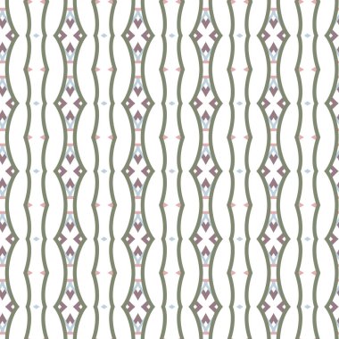 Geometrik şekilli kusursuz desen, vektör illüstrasyonu