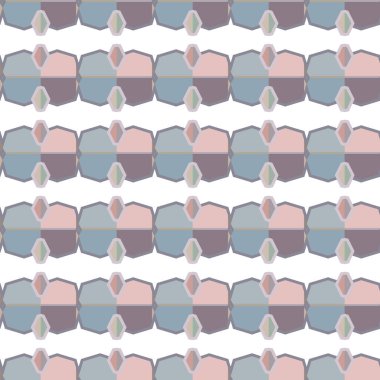 Geometrik şekilli kusursuz desen vektör çizimi