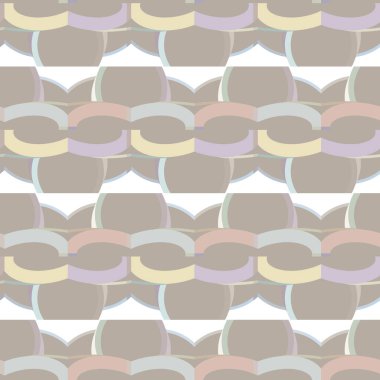 Geometrik şekilli kusursuz desen, vektör illüstrasyonu