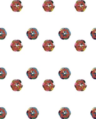 Geometrik şekilli kusursuz desen, vektör illüstrasyonu