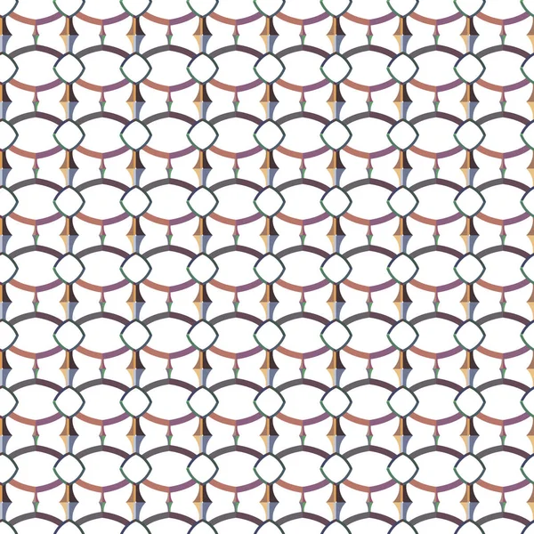 Geometrik Şekilli Kusursuz Desen Vektör Illüstrasyonu — Stok Vektör