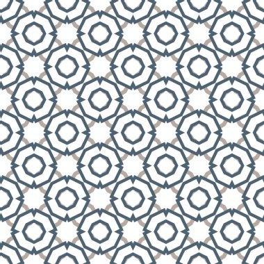 Geometrik şekilli kusursuz desen, vektör illüstrasyonu