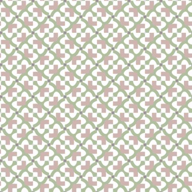 Geometrik şekilli kusursuz desen, vektör illüstrasyonu